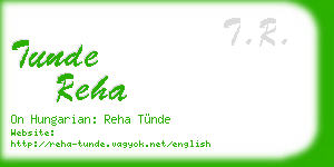 tunde reha business card